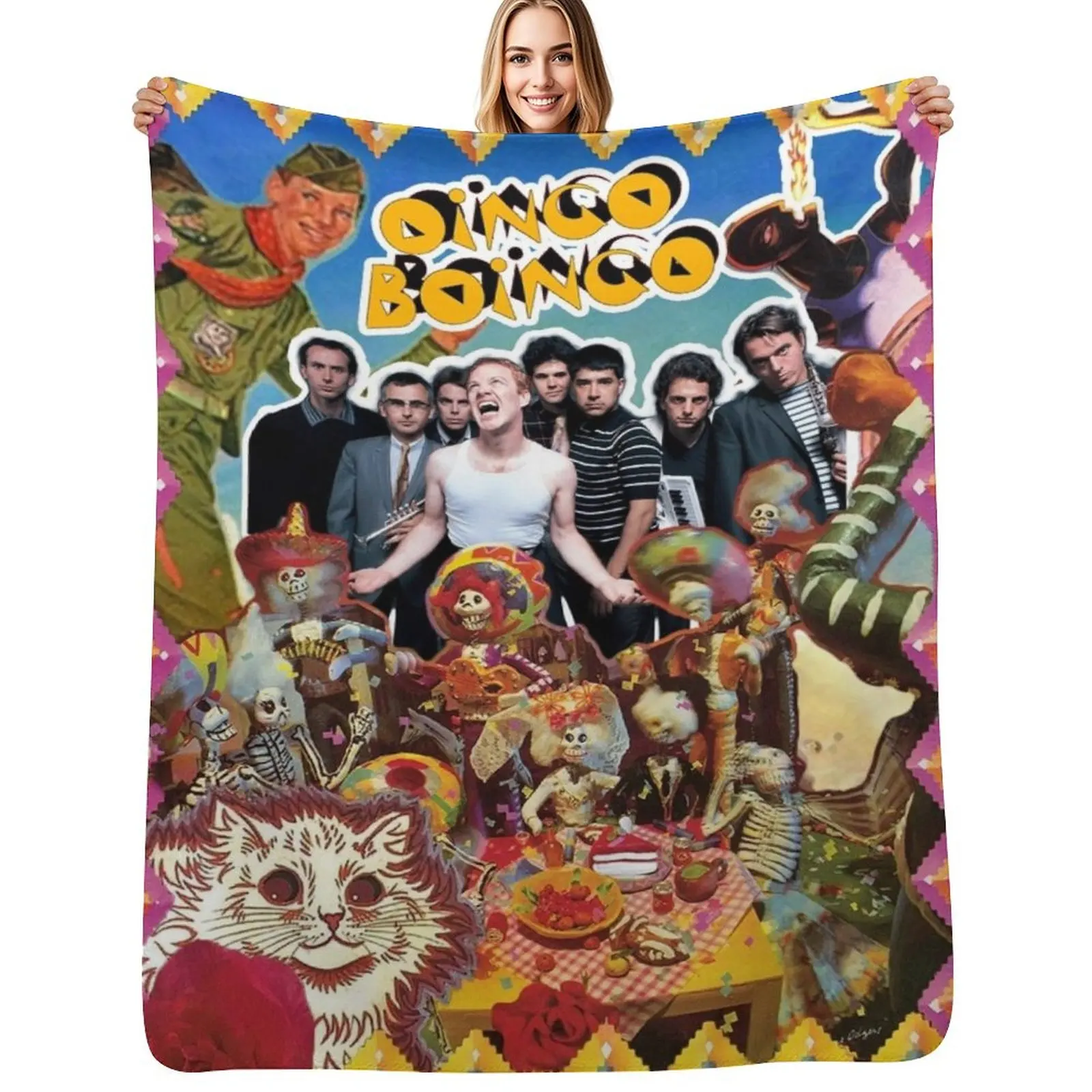 Oingo Boingo Throw Blanket Machine Washable Soft Warm Blanket
Oingo Boingo Throw Blanket Machine Washable Soft Warm Blanket