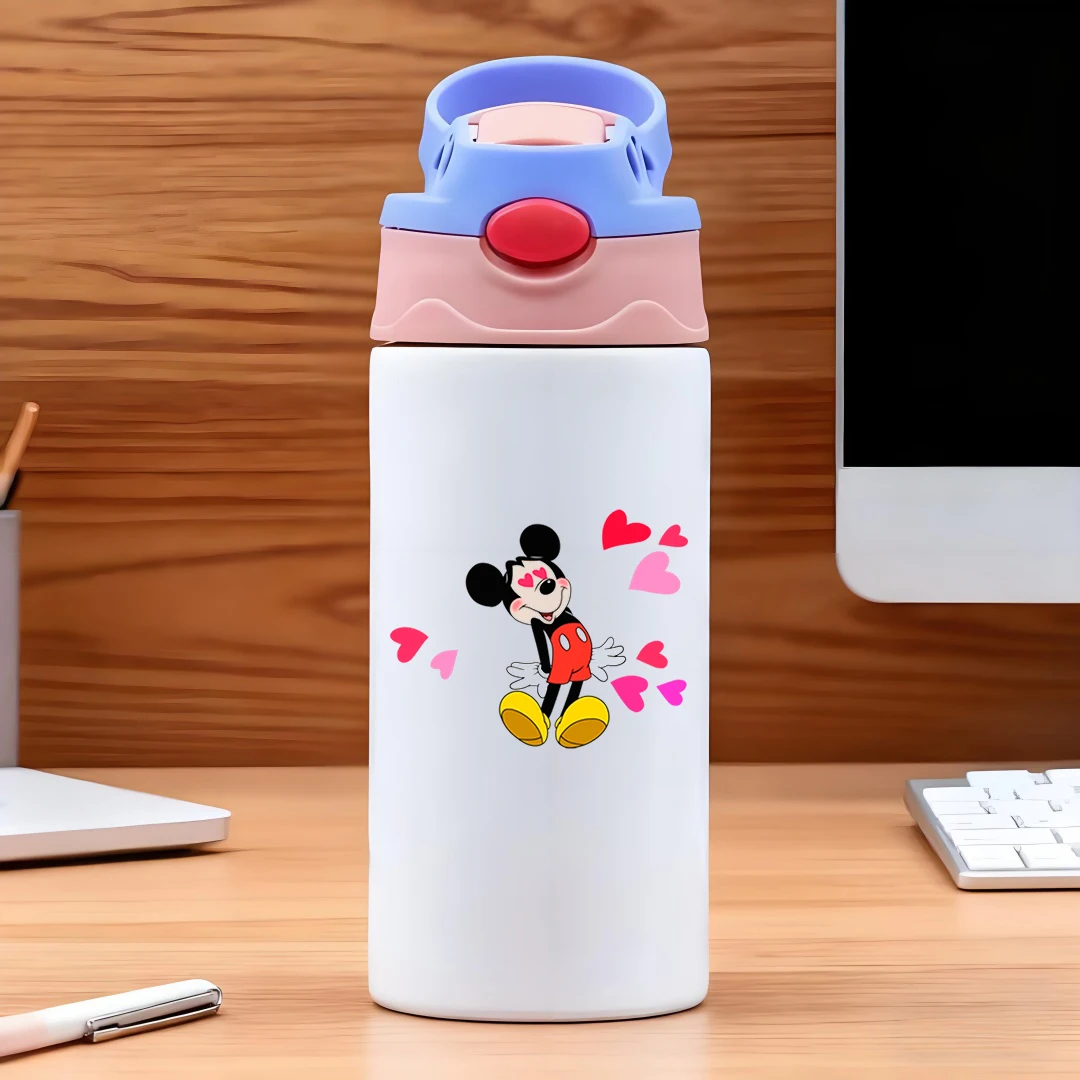 Disney vacuum cup with classic Mickey Mouse cartoon character 304 stainless steel cartoon straw cup for kids trendy heart pat
Disney vacuum cup with classic Mickey Mouse cartoon character 304 stainless steel cartoon straw cup for kids trendy heart pat