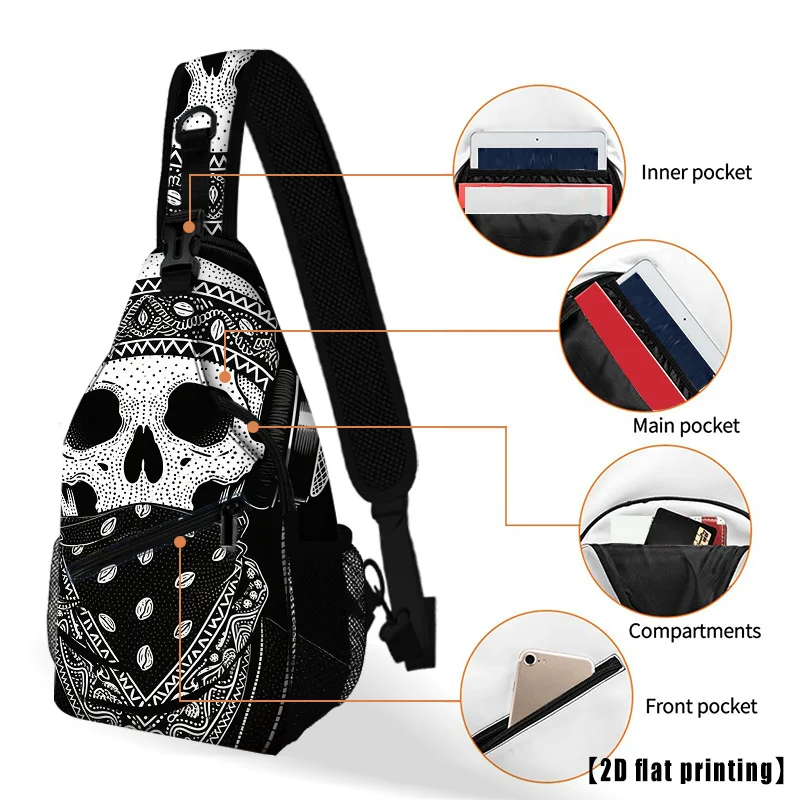 Skull Scarf Hiking Backpack Crossbody Shoulder Bag, Single Shoulder Chest Bag, Adjustable Shoulder Strap, Large Capacity
Skull Scarf Hiking Backpack Crossbody Shoulder Bag, Single Shoulder Chest Bag, Adjustable Shoulder Strap, Large Capacity