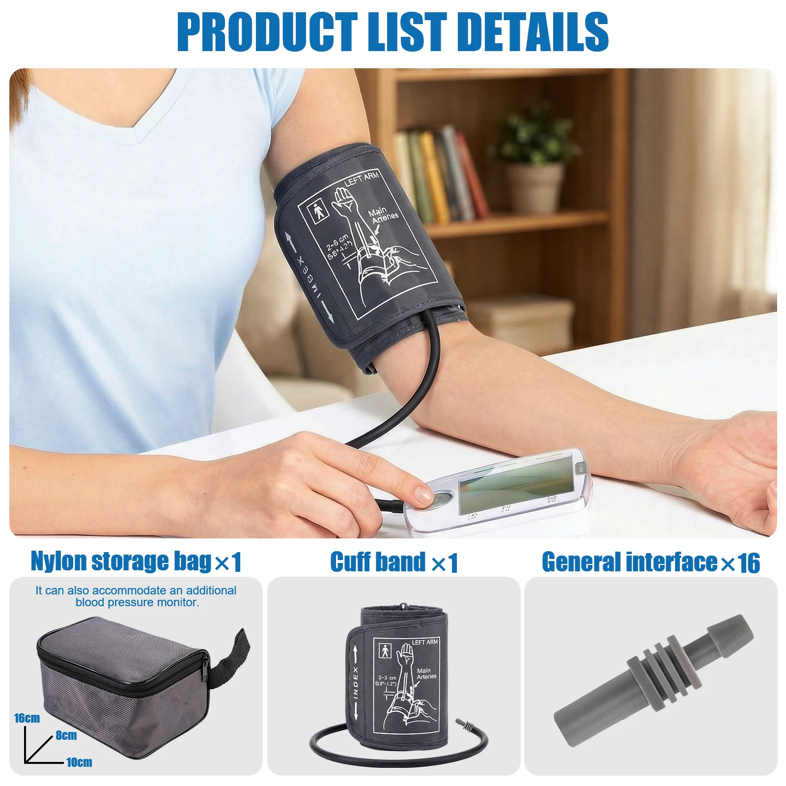 22-32cm 22-44cm 22-52cm Adult Blood Pressure Cuff for Arm Blood Pressure Monitor Meter Tonometer Sleeves Sphygmomanometer Cuffs
22-32cm 22-44cm 22-52cm Adult Blood Pressure Cuff for Arm Blood Pressure Monitor Meter Tonometer Sleeves Sphygmomanometer Cuffs