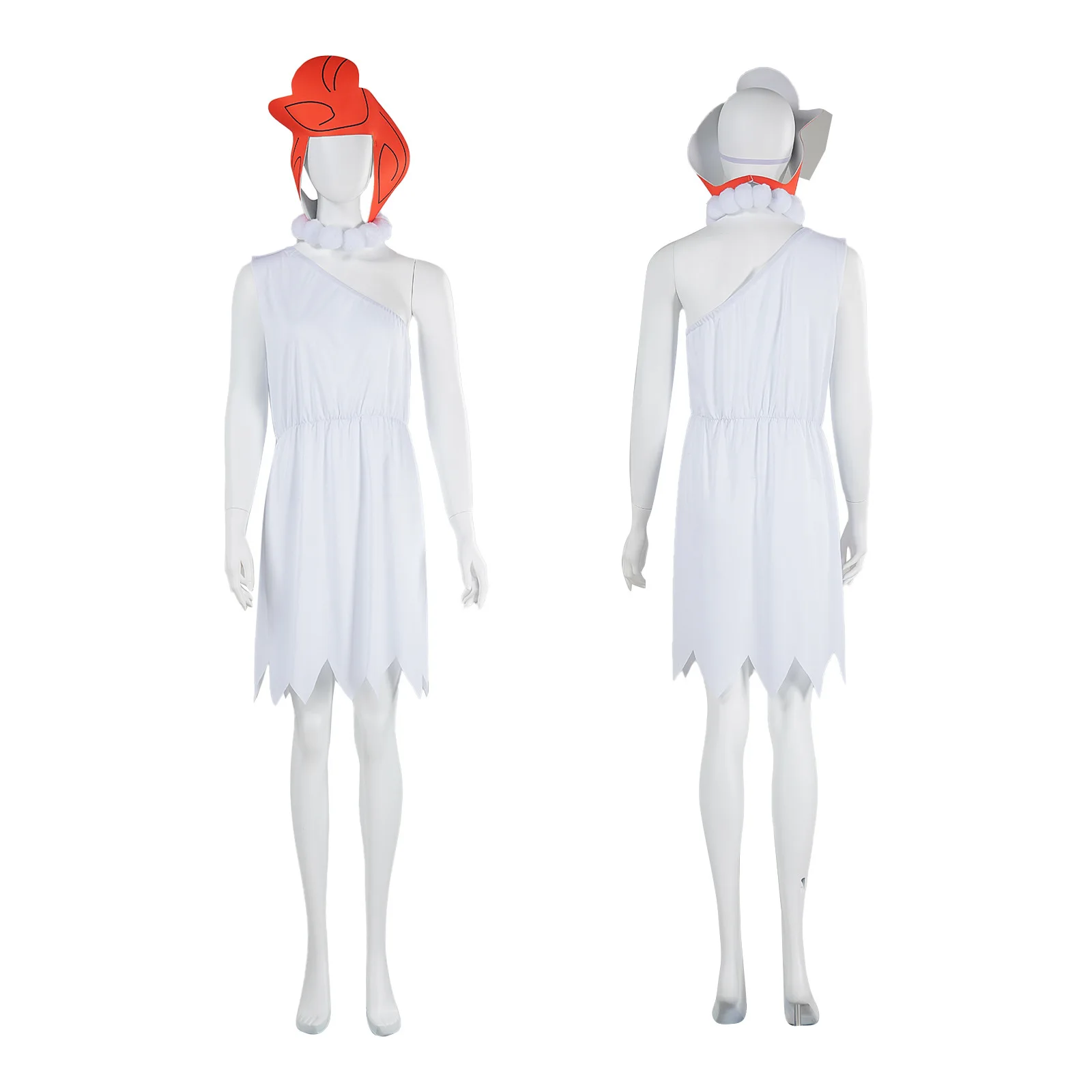 Anime Wilma Cosplay Costume White Dresses Woman Girls Halloween Carnival Cosplay Wilma Flintstone Customized Clothes
Anime Wilma Cosplay Costume White Dresses Woman Girls Halloween Carnival Cosplay Wilma Flintstone Customized Clothes