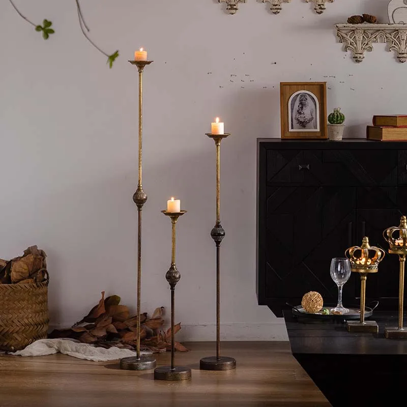 American retro simple candlestick base small apartment home decoration ornament wrought iron metal handicraft decoration
American retro simple candlestick base small apartment home decoration ornament wrought iron metal handicraft decoration