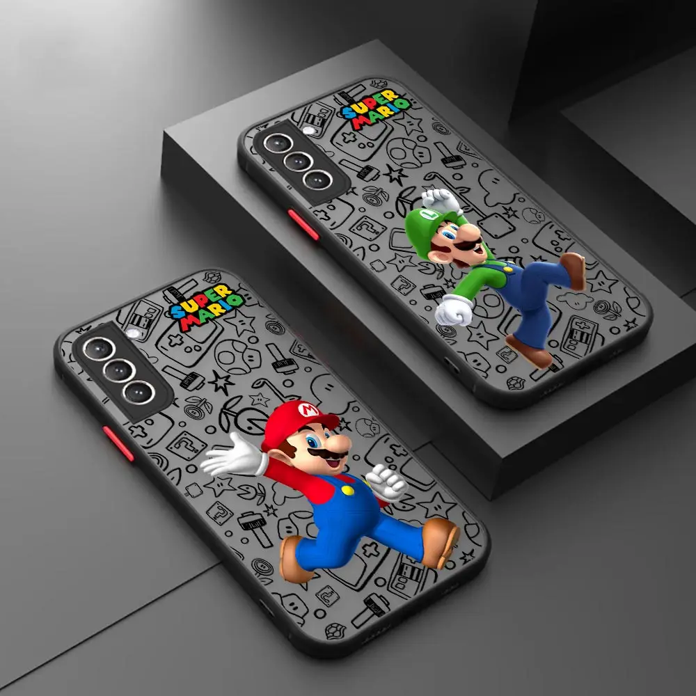 Super-Bros M-Marios For Samsung S24 Case S21 FE S22 S23 Plus S10 Funda For Galaxy S24 Ultra Case S9 S8 Bumper Matte Phone Cover
Super-Bros M-Marios For Samsung S24 Case S21 FE S22 S23 Plus S10 Funda For Galaxy S24 Ultra Case S9 S8 Bumper Matte Phone Cover