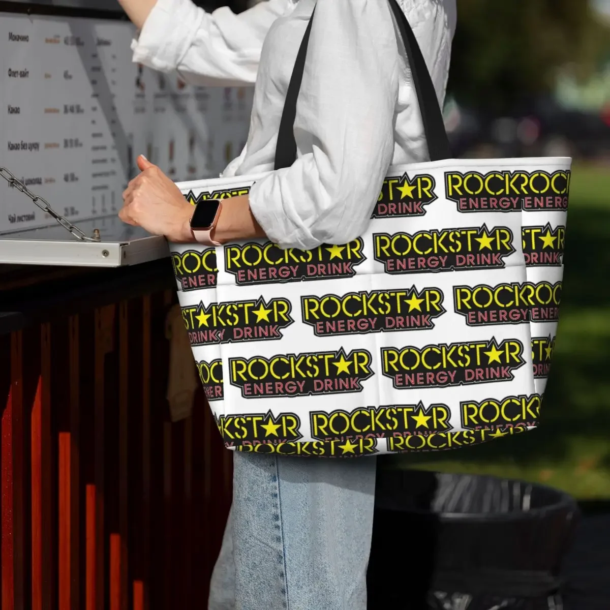 Rockstar Energy Drink Beach Tote Bag Sport Gym Yoga Duffle Large Tote Bag Women Travel Bag Fitness bag
Rockstar Energy Drink Beach Tote Bag Sport Gym Yoga Duffle Large Tote Bag Women Travel Bag Fitness bag