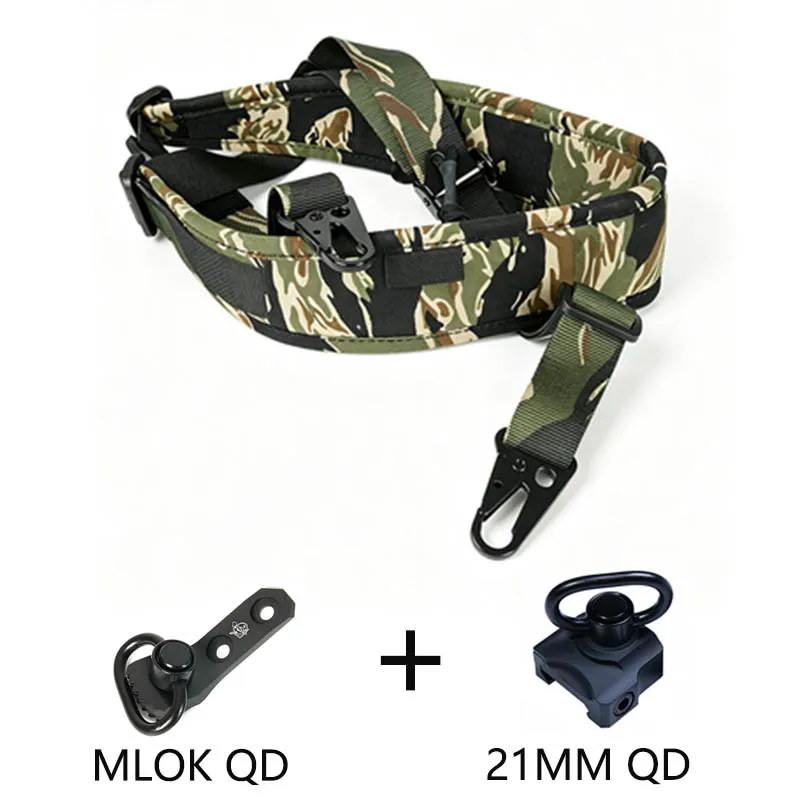 Tactical Adjustable 1/2 Point Crossbody Rope Nylon Rifle Shoulder Strap Outdoor Hunting AR15 Weapons Sling with MLOK QD+21MM QD
Tactical Adjustable 1/2 Point Crossbody Rope Nylon Rifle Shoulder Strap Outdoor Hunting AR15 Weapons Sling with MLOK QD+21MM QD