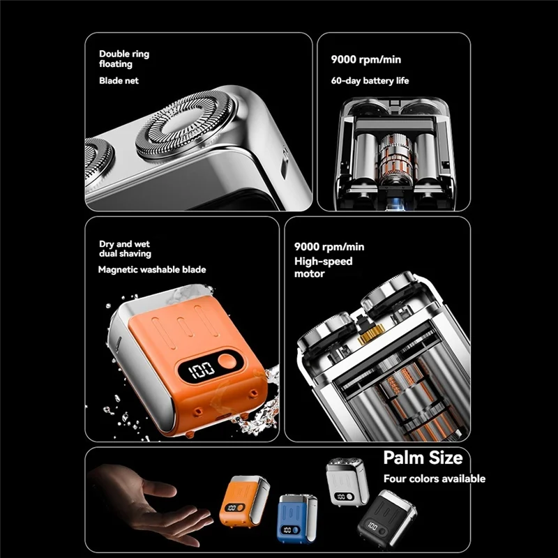 AA20-Портативная электробритва, дорожный триммер с цифровым дисплеем, электрическая бритва для бороды, инструмент для бритья, дорожная бритва
AA20-Портативная электробритва, дорожный триммер с цифровым дисплеем, электрическая бритва для бороды, инструмент для бритья, дорожная бритва