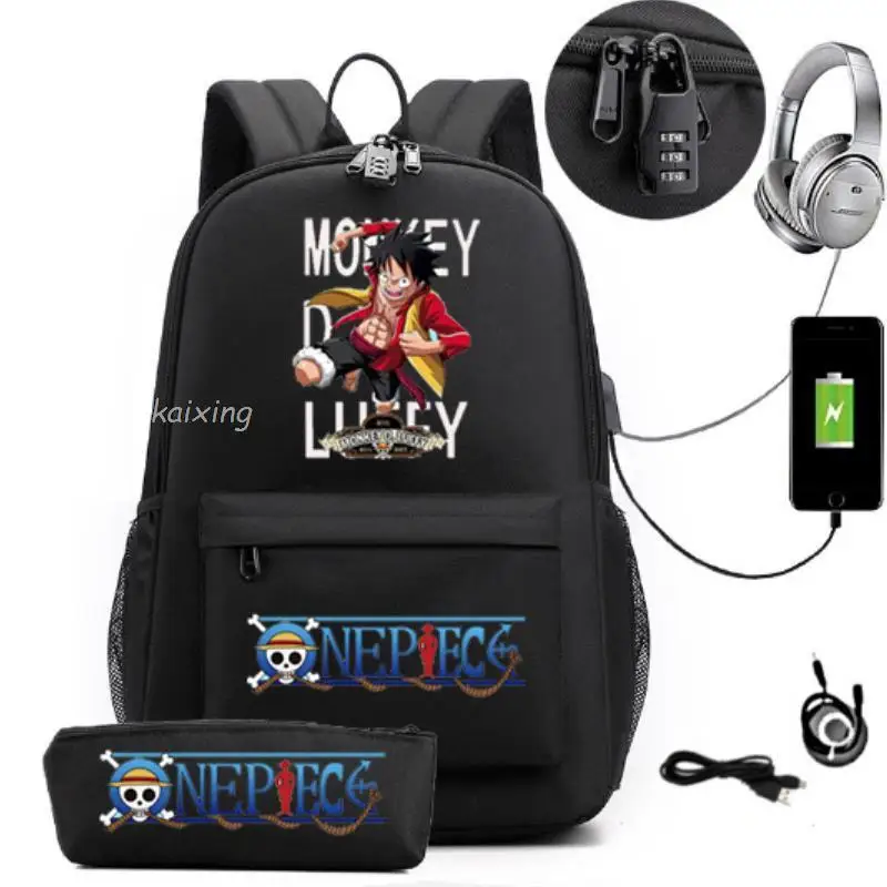 Hot One Piece Luffy Backpack For Boys Girls Kids Book Bag Women USB Laptop Backpack Canvas Men Bagpack Big Travel Bag
Hot One Piece Luffy Backpack For Boys Girls Kids Book Bag Women USB Laptop Backpack Canvas Men Bagpack Big Travel Bag