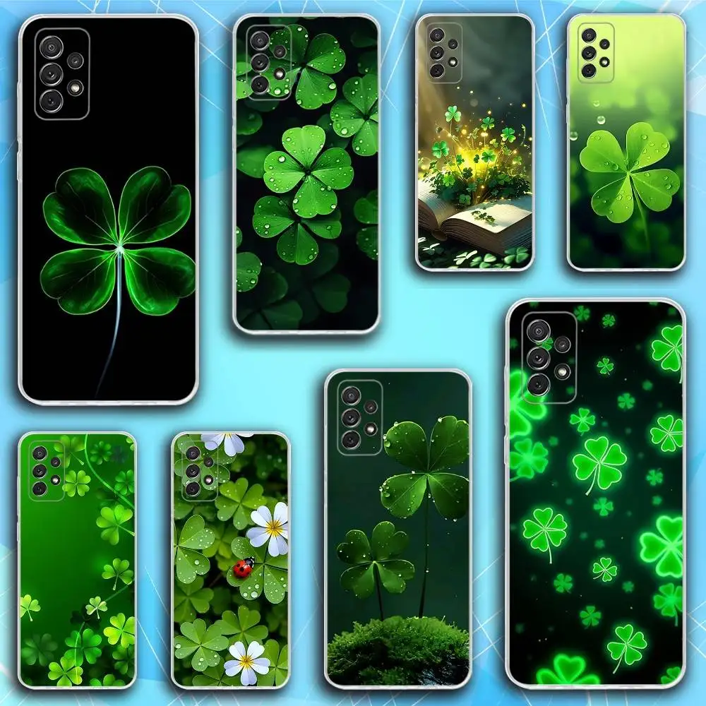 Clover Plant Four Leaf Phone Case For Samsung S30,23,21,22,20, FE lite,S10,9,8,7 PIus Note20ultra Soft Transparent
Clover Plant Four Leaf Phone Case For Samsung S30,23,21,22,20, FE lite,S10,9,8,7 PIus Note20ultra Soft Transparent