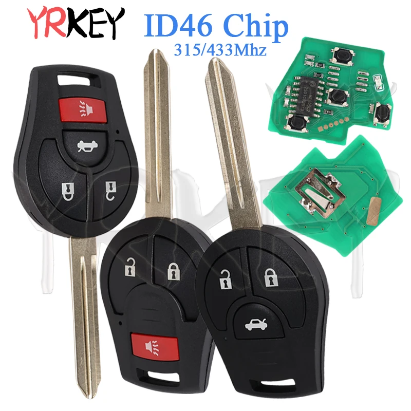 315/433 МГц удаленный смарт-ключ автомобиля для Nissan Cube Juke Altima LANNIA X-Trail Sentra SYLPHY Maxima Tiida Versa Sunny ID46 чип
315/433 МГц удаленный смарт-ключ автомобиля для Nissan Cube Juke Altima LANNIA X-Trail Sentra SYLPHY Maxima Tiida Versa Sunny ID46 чип
