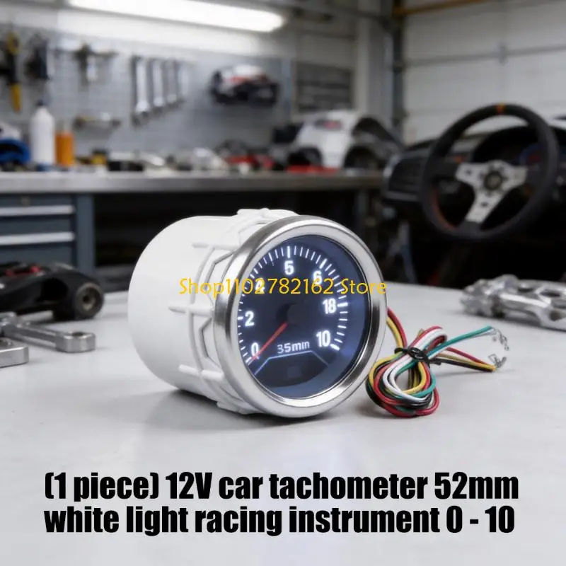 547B 52mm Universal White LED Rotation Counter For 12V Engine Vehicles 0 10000 Counts
547B 52mm Universal White LED Rotation Counter For 12V Engine Vehicles 0 10000 Counts