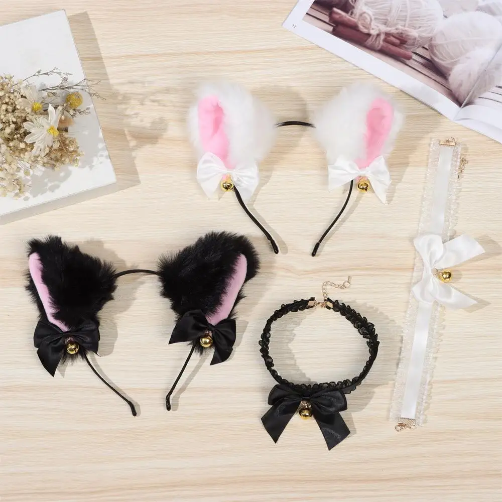 2Pcs Cute Cat Ear Headband With Bells Adult Teens Fancy Dress Hairband Plush Furry Cosplay Headwear Women Girls Necklace
2Pcs Cute Cat Ear Headband With Bells Adult Teens Fancy Dress Hairband Plush Furry Cosplay Headwear Women Girls Necklace