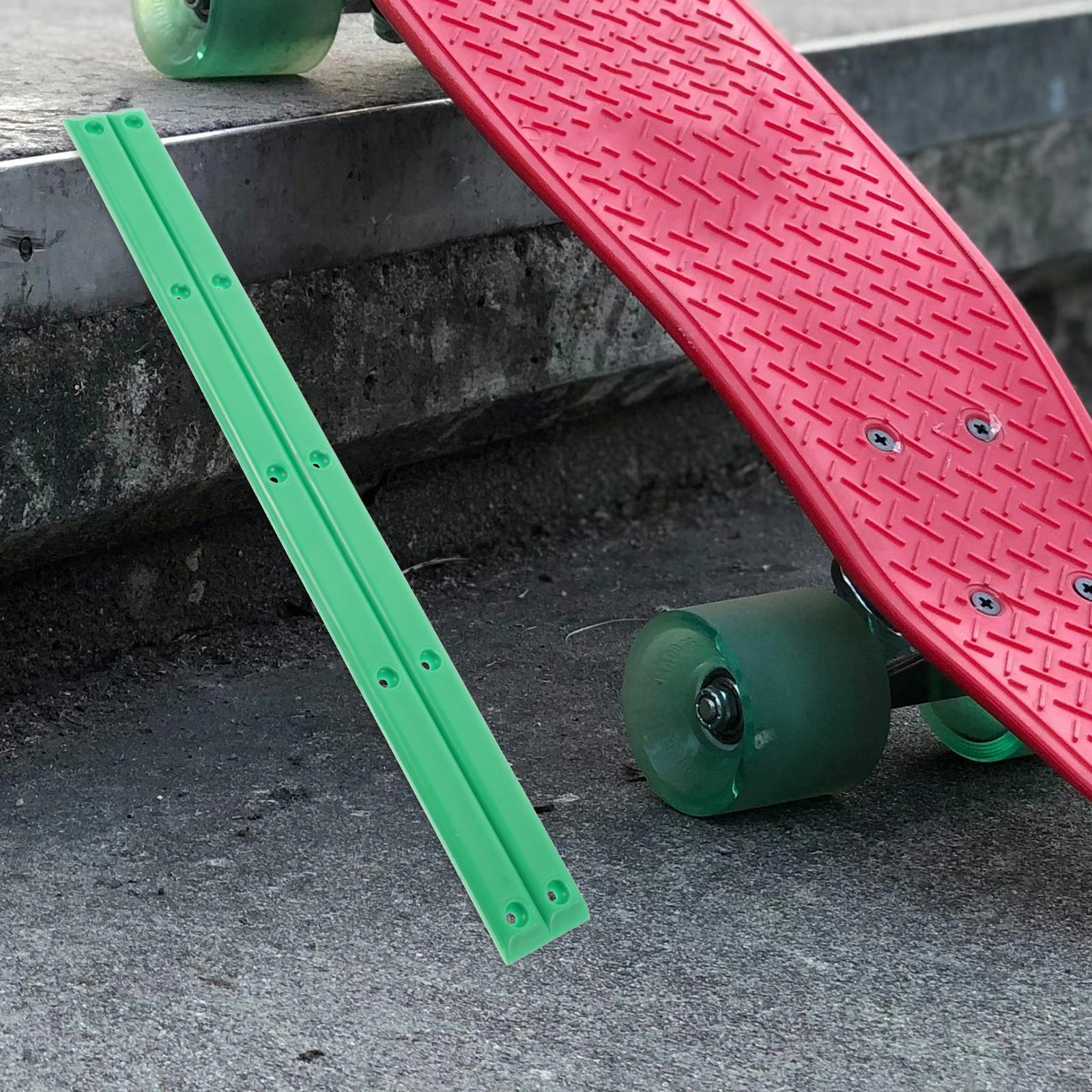 2 Pcs Skateboard Bumper Rails Dualhead Plastic Strip Screws Deck Hardware Accessories Durable Rib Bones Replacement
2 Pcs Skateboard Bumper Rails Dualhead Plastic Strip Screws Deck Hardware Accessories Durable Rib Bones Replacement