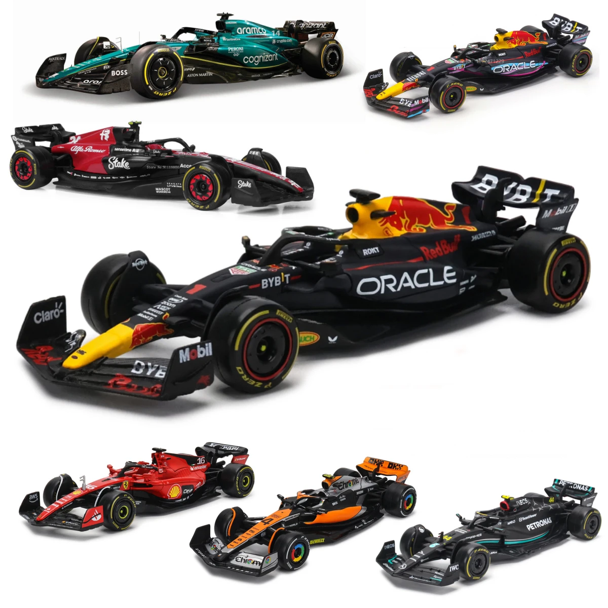 Bburago 1:43 F1 Red Bull Ferrari Mercedes Benz Aston Martin McLaren Alfa Romeo из сплава, роскошный автомобиль, литая под давлением модель автомобиля, серия игрушек
Bburago 1:43 F1 Red Bull Ferrari Mercedes Benz Aston Martin McLaren Alfa Romeo из сплава, роскошный автомобиль, литая под давлением модель автомобиля, серия игрушек