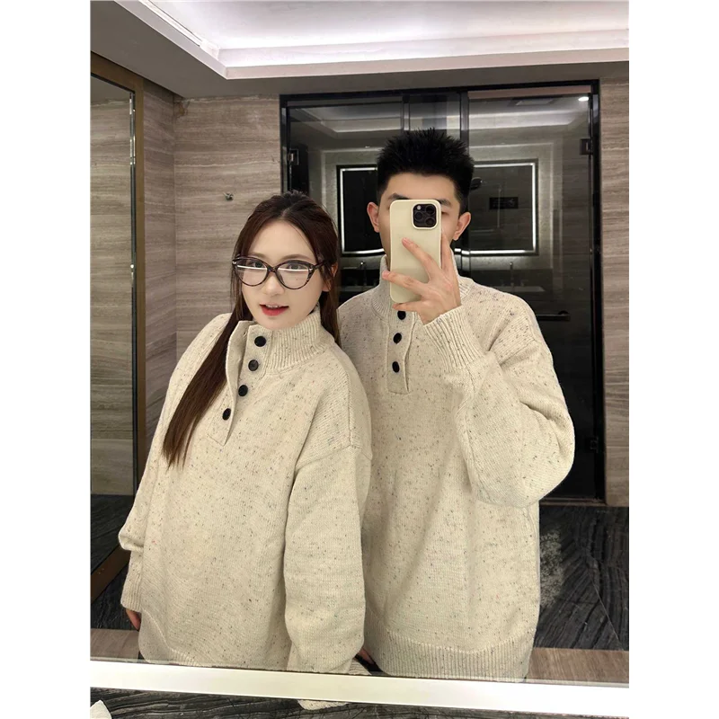 Свободный вязаный свитер из смесовой пряжи с высоким воротником для пар, модный женский осенне-зимний удобный вязаный кардиган/пальто
Свободный вязаный свитер из смесовой пряжи с высоким воротником для пар, модный женский осенне-зимний удобный вязаный кардиган/пальто
