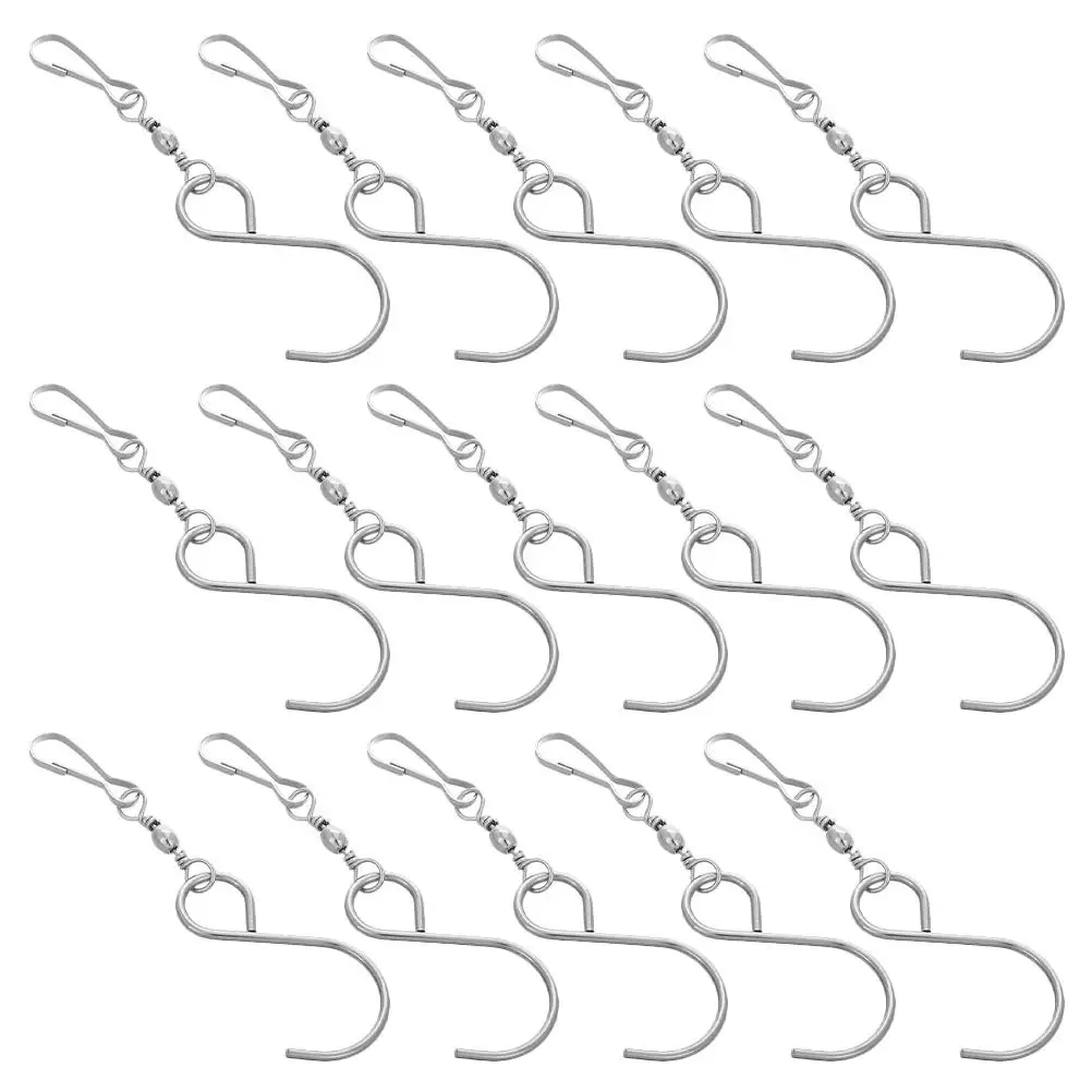 20 Pcs Swivel Hook Clip Wind Spinner Hooks Stainless Steel Windsock Hanging Hardware
20 Pcs Swivel Hook Clip Wind Spinner Hooks Stainless Steel Windsock Hanging Hardware