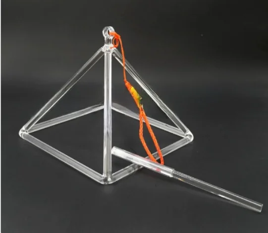Transparent Quartz Crystal Pyramid for Meditation Sound Therapy.Rope color shipped randomly.
Transparent Quartz Crystal Pyramid for Meditation Sound Therapy.Rope color shipped randomly.