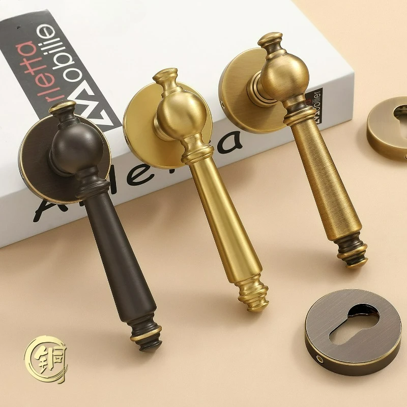American Retro Bedroom SingleDoor Lock, Light Luxury Bedroom, Conference Room, Office, Brass Interior Hardware Lock
American Retro Bedroom SingleDoor Lock, Light Luxury Bedroom, Conference Room, Office, Brass Interior Hardware Lock