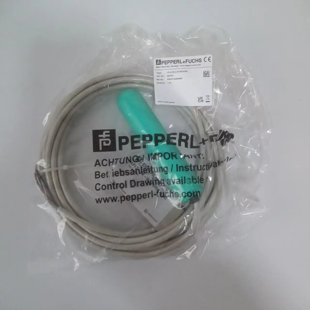PEPPERL+FUCHS P+F Horizontal Polypropylene Float Switch Liquid Level Sensor LFL2-CK-U-PUR5-EMS 5m Cable
PEPPERL+FUCHS P+F Horizontal Polypropylene Float Switch Liquid Level Sensor LFL2-CK-U-PUR5-EMS 5m Cable
