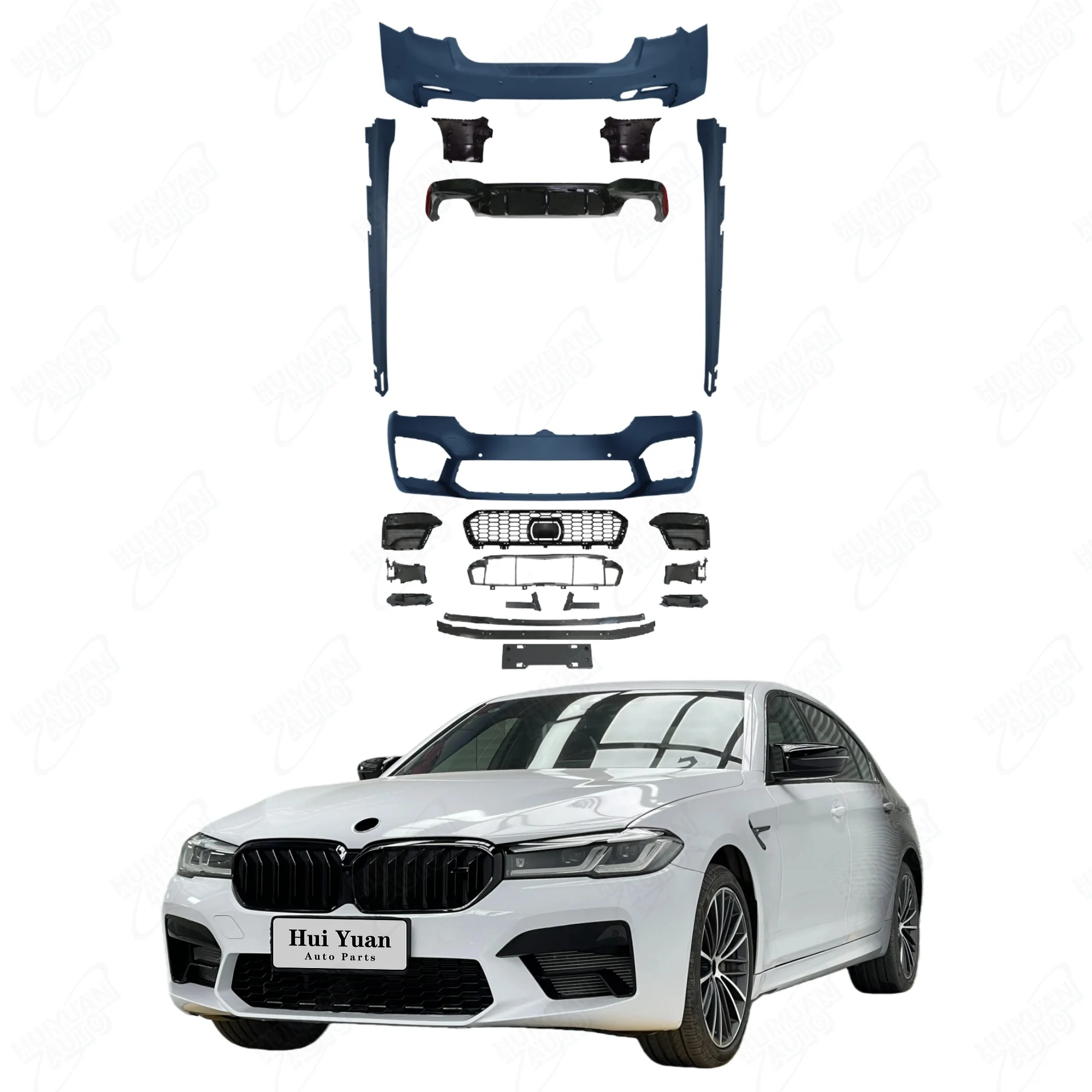 Auto Body System Contain the Front and Rear Bumper Side Skirts for 5 Series G30 G38 LCI Upgrade to M5 2023 Model Style
Auto Body System Contain the Front and Rear Bumper Side Skirts for 5 Series G30 G38 LCI Upgrade to M5 2023 Model Style