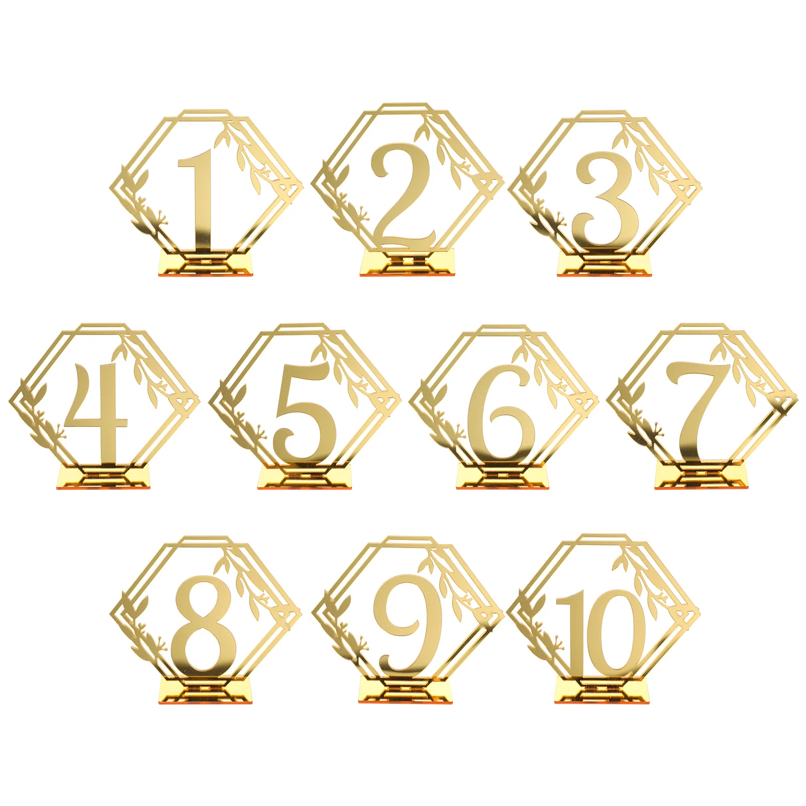 10pcs Acrylic Numbers Hexagonal Seat Number 1-10 Banquet Wedding Reserved Seating For Party Event Banquet Table Wedding
10pcs Acrylic Numbers Hexagonal Seat Number 1-10 Banquet Wedding Reserved Seating For Party Event Banquet Table Wedding