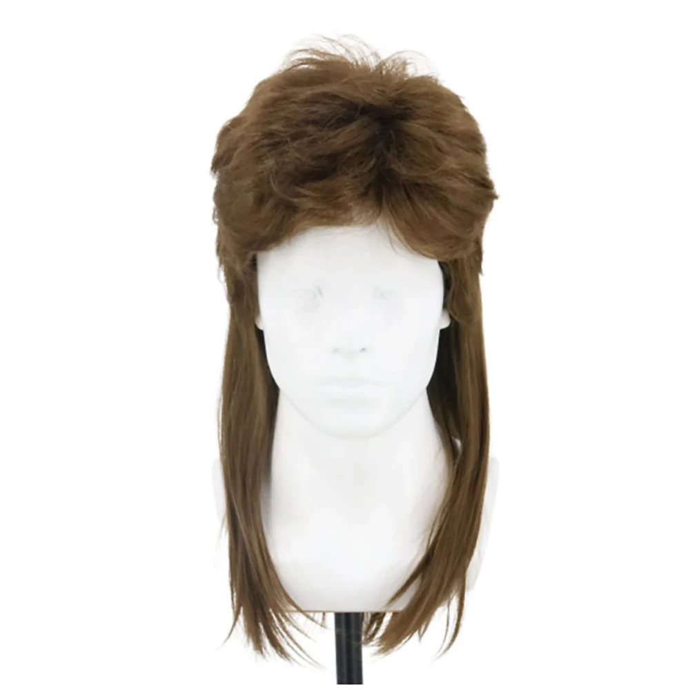 HAIRJOY Synthetic Hair Mens Brown Mullet Wigs 70s 80s Cosplay Costume Wig Rocker Disco Fancy Show Wigs
HAIRJOY Synthetic Hair Mens Brown Mullet Wigs 70s 80s Cosplay Costume Wig Rocker Disco Fancy Show Wigs