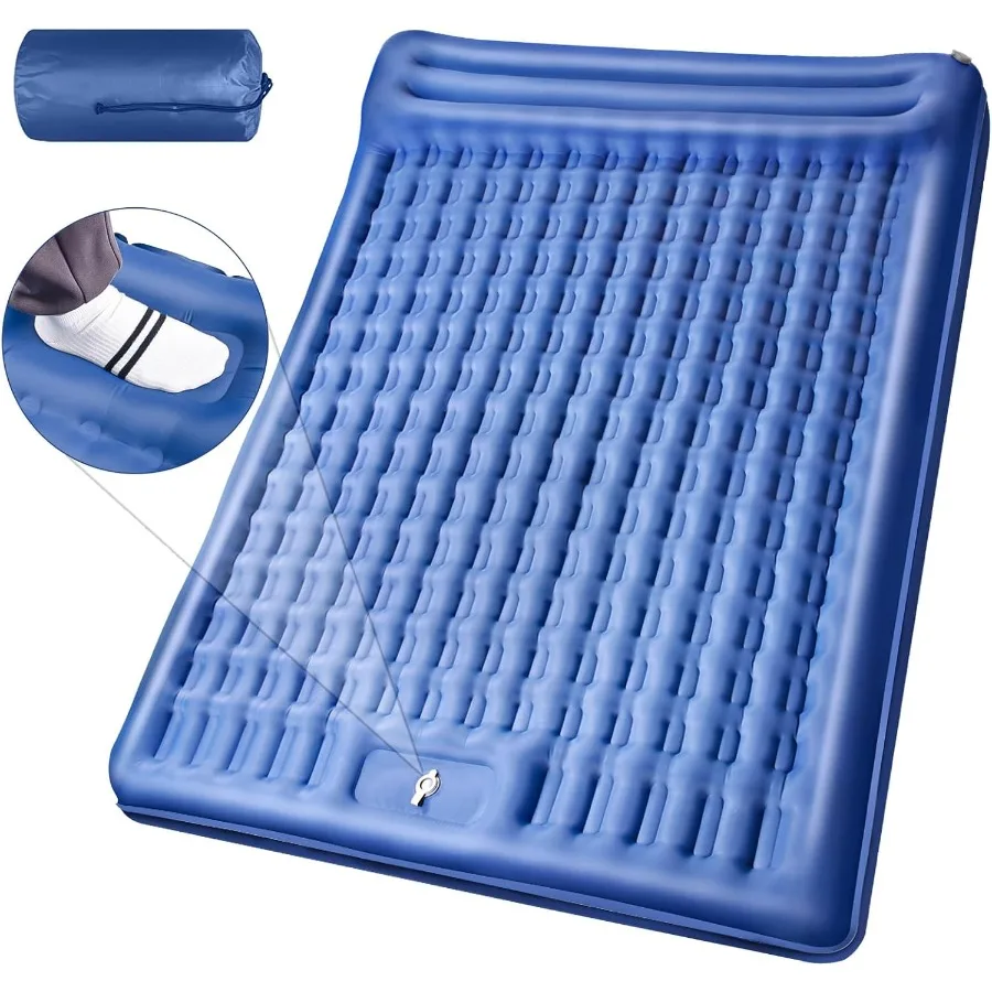 Camping Sleeping Pads for Backpacking and Hiking: Extra Thick 5 Inch Inflatable Sleeping Mat with Builtin Pillow and Pump Overs
Camping Sleeping Pads for Backpacking and Hiking: Extra Thick 5 Inch Inflatable Sleeping Mat with Builtin Pillow and Pump Overs