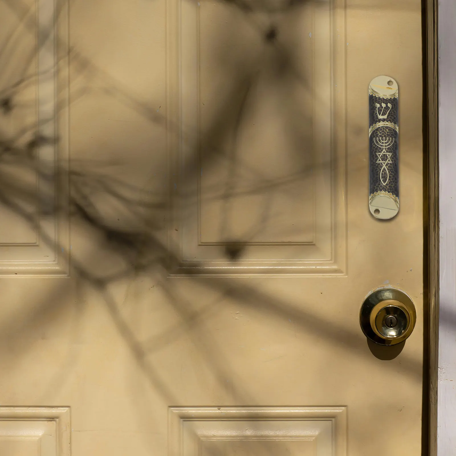 Metal Mezuzah for Home Door Zinc Alloy Religious Mezuzah with Scroll Retro Design Round Edges Safe Smooth Surface Jewish Door
Metal Mezuzah for Home Door Zinc Alloy Religious Mezuzah with Scroll Retro Design Round Edges Safe Smooth Surface Jewish Door