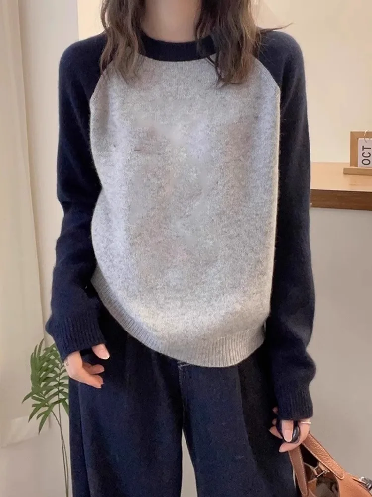 Вовняный свитер Faionable Color Blo oulder Sve Loose Long Sve Camere Top Повседневный круглый Ne Осень для поездок на работу
Вовняный свитер Faionable Color Blo oulder Sve Loose Long Sve Camere Top Повседневный круглый Ne Осень для поездок на работу