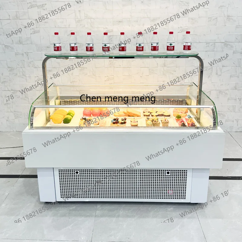 Sandwich cabinet Open curved glass fresh-keeping display cabinet Horizontal beverage cake refrigerator
Sandwich cabinet Open curved glass fresh-keeping display cabinet Horizontal beverage cake refrigerator