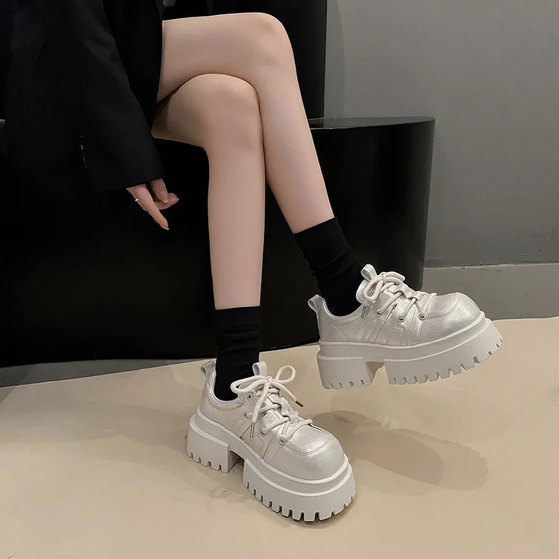 Women's Shoes 2025 New Front Lace-up Women's High Heels Fashion Round Toe Office and Career Best Seller Solid Platform Heels
Women's Shoes 2025 New Front Lace-up Women's High Heels Fashion Round Toe Office and Career Best Seller Solid Platform Heels