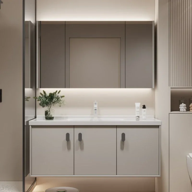 Light Luxury Minimalist Oak Bathroom Cabinet Combination Ceramic Integrated Basin Washbasin Furniture YX50BC
Light Luxury Minimalist Oak Bathroom Cabinet Combination Ceramic Integrated Basin Washbasin Furniture YX50BC
