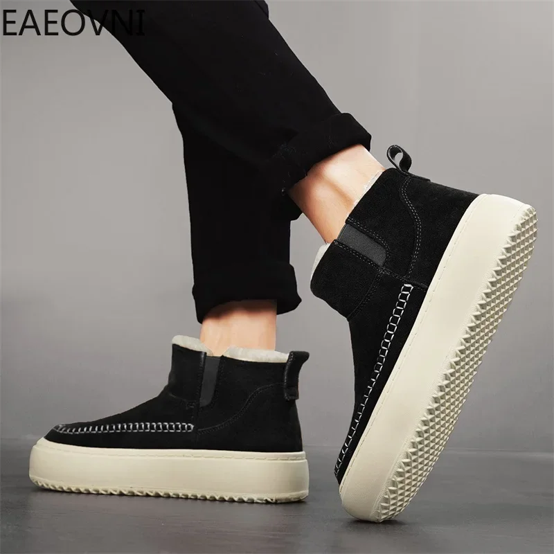 Tooling Boots Men's Winter Shoes Round Toe High Tops Velvet Thickening Hard-wearing Outdoor Boot High-elastic Classic Fashion
Tooling Boots Men's Winter Shoes Round Toe High Tops Velvet Thickening Hard-wearing Outdoor Boot High-elastic Classic Fashion