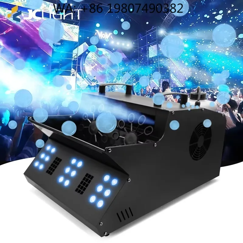 18x3W RGB LED Professional Fog Bubble Automatic Dual Effect Generator for Wedding Disco Stage Live Performance FX
18x3W RGB LED Professional Fog Bubble Automatic Dual Effect Generator for Wedding Disco Stage Live Performance FX