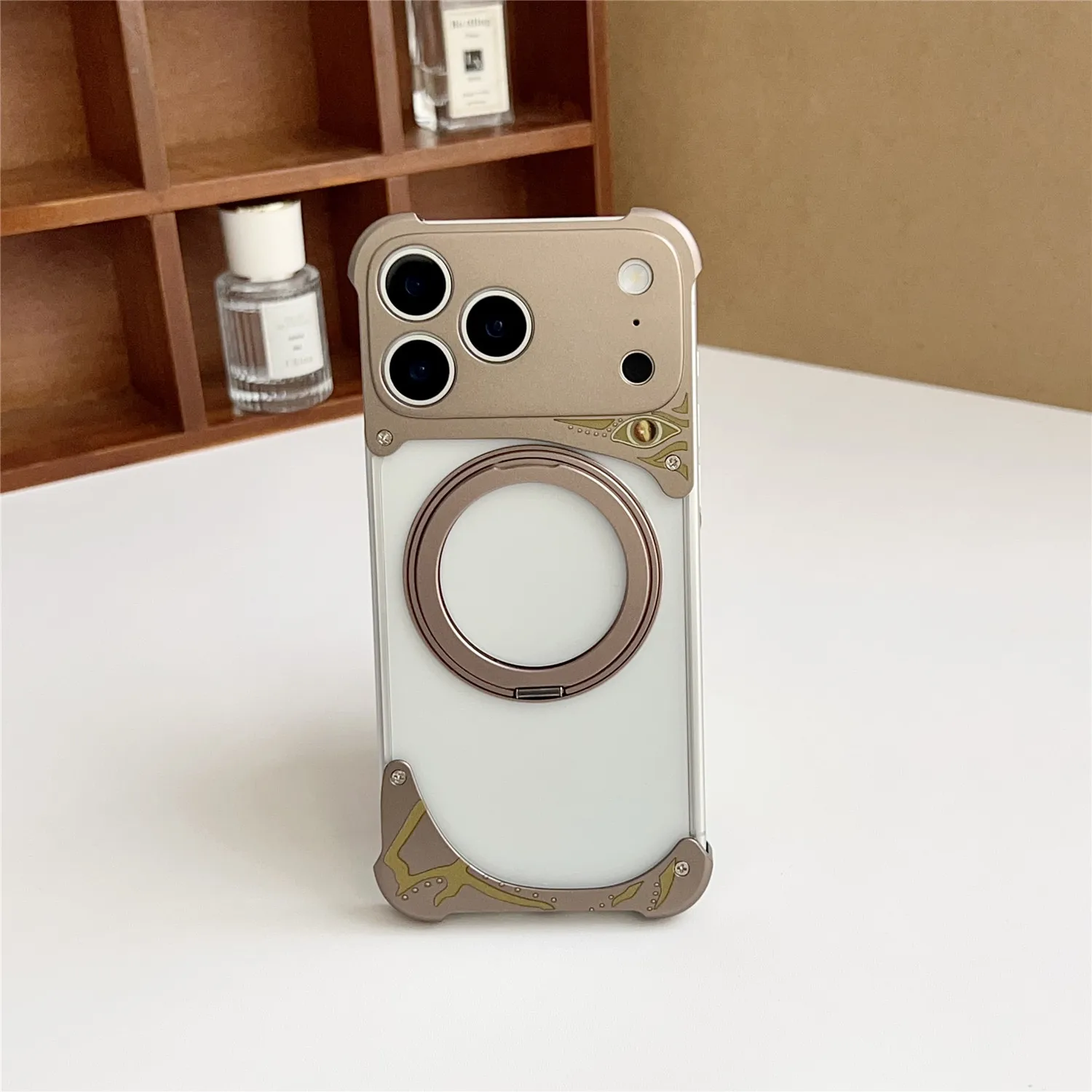 Anti-fall Metal Aluminum Case For iPhone 17 Pro Max 17 Pro Camera Protection Magnetic Bracket Shockproof Clear Cover
Anti-fall Metal Aluminum Case For iPhone 17 Pro Max 17 Pro Camera Protection Magnetic Bracket Shockproof Clear Cover