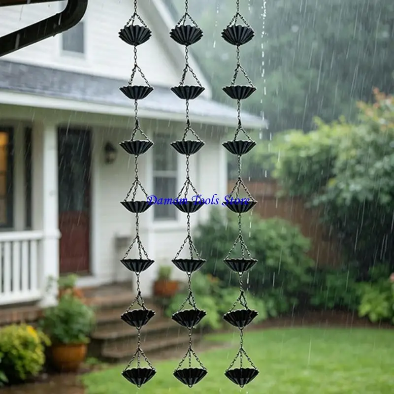 57BE Unique Iron Flower Rain Chain Elegant Iron Rain Chain for Garden Roof Drainage
57BE Unique Iron Flower Rain Chain Elegant Iron Rain Chain for Garden Roof Drainage