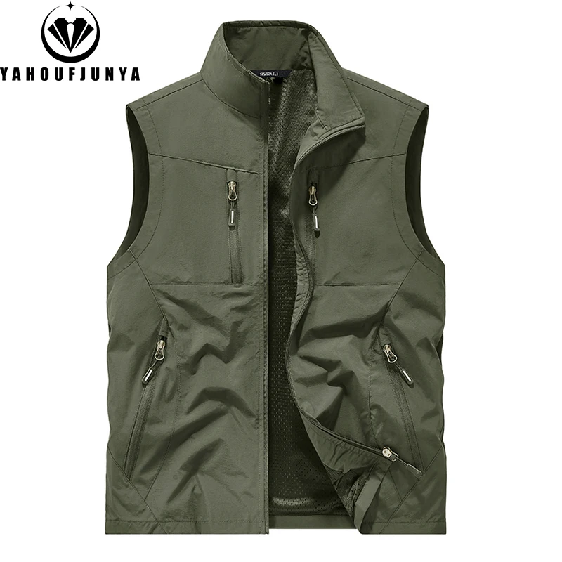 2025 Summer Men Many Pocket Outdoor Camping Fishing Vest Men Casual Breathable Loose Thin Tool Sleeveless Vest Male Waistcoat
2025 Summer Men Many Pocket Outdoor Camping Fishing Vest Men Casual Breathable Loose Thin Tool Sleeveless Vest Male Waistcoat