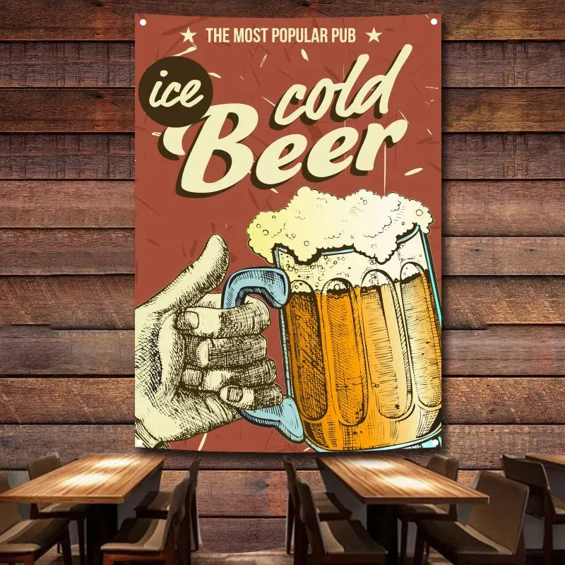 ICE COLD BEER Banner Wall Hanging Flag Canvas Painting Beer Festival Posters and Prints Bar Pub Club Man Cave Wall Decor Mural
ICE COLD BEER Banner Wall Hanging Flag Canvas Painting Beer Festival Posters and Prints Bar Pub Club Man Cave Wall Decor Mural