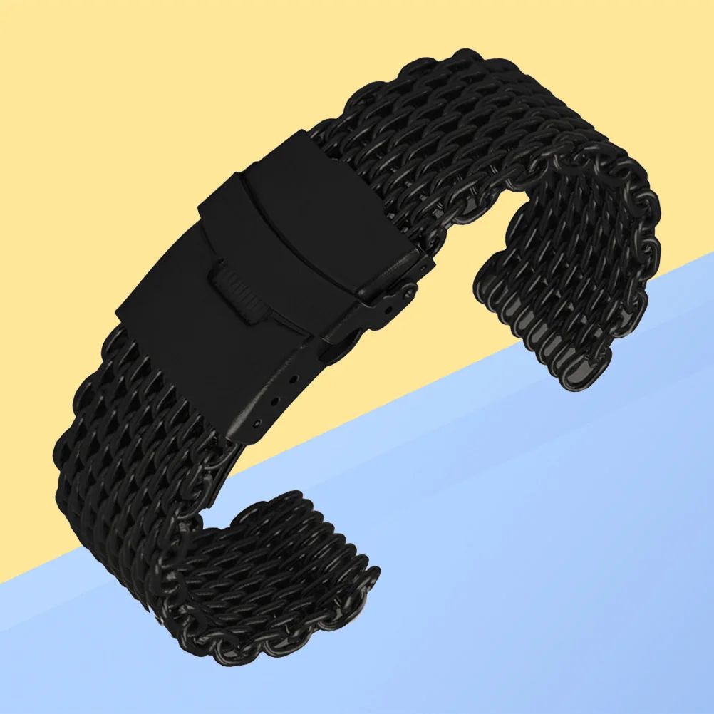 24Mm Stainless Steel Mesh Watch Band Shark Pattern Metal Strap Exquisite Workmanship Comfortable Fit for All Round Usage
24Mm Stainless Steel Mesh Watch Band Shark Pattern Metal Strap Exquisite Workmanship Comfortable Fit for All Round Usage
