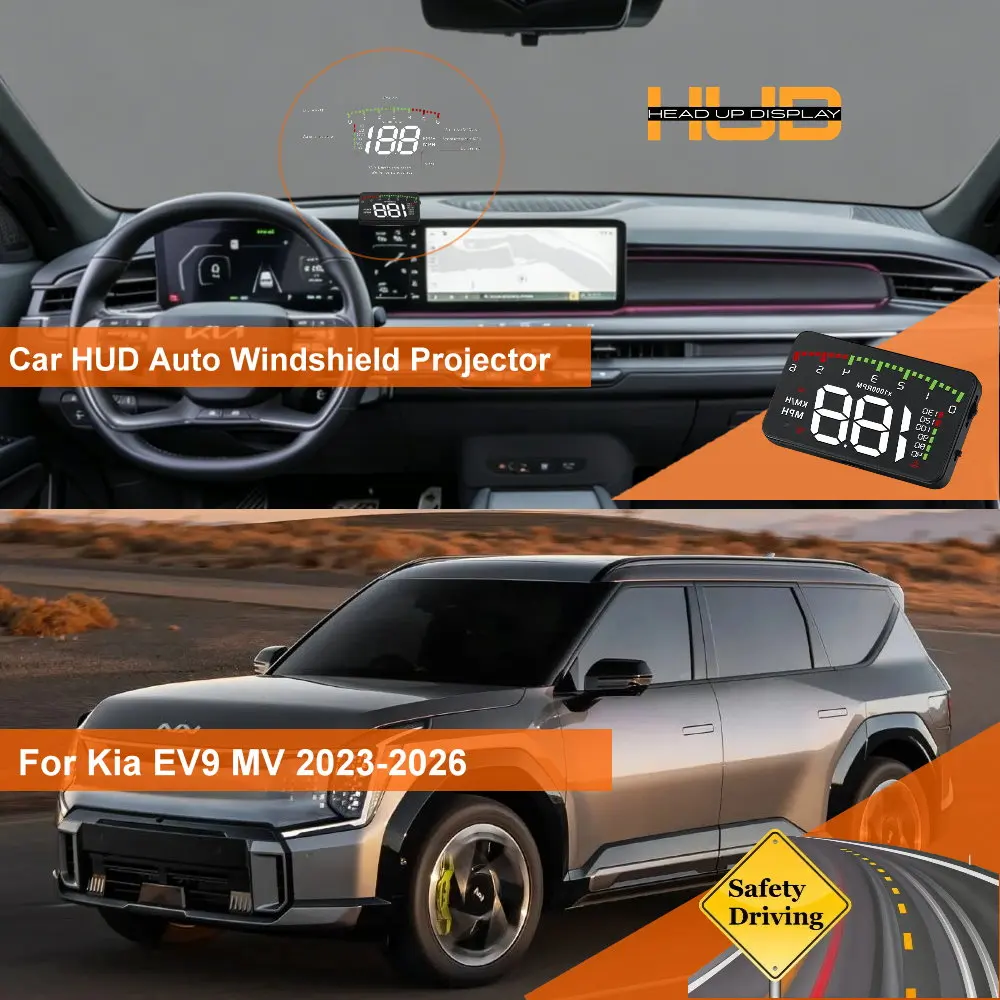 Car Head Up Display HUD For Kia EV5 OV 2023-2026 EV6 CV 2021-2026 EV9 MV 2023-2026 Auto Windshield Projector Accessories
Car Head Up Display HUD For Kia EV5 OV 2023-2026 EV6 CV 2021-2026 EV9 MV 2023-2026 Auto Windshield Projector Accessories
