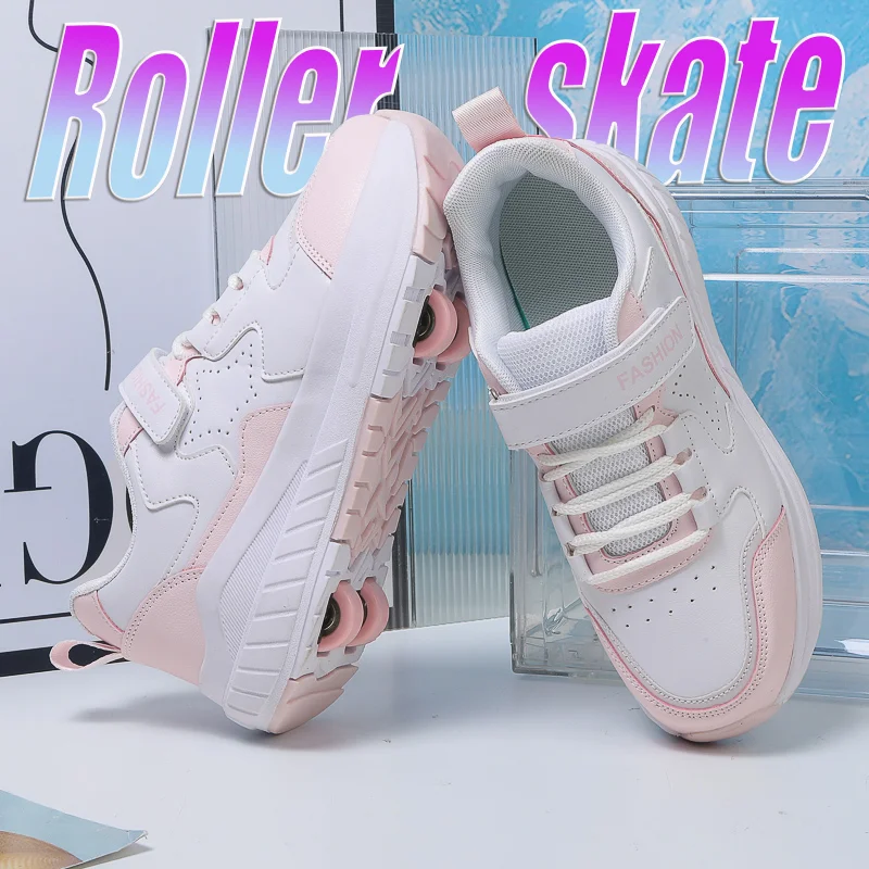 Roller Skate Shoes Kids Fashion Casual Sports Children 4-Wheels Sneakers for Boys and Girls Gift Nice Footwear
Roller Skate Shoes Kids Fashion Casual Sports Children 4-Wheels Sneakers for Boys and Girls Gift Nice Footwear