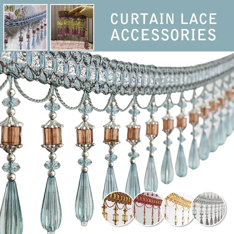 13.5cm Curtain Accessories Tassel Fringe Trim Pineapple Bead Ribbon for Home Textile Drapery Sewing Decoration
13.5cm Curtain Accessories Tassel Fringe Trim Pineapple Bead Ribbon for Home Textile Drapery Sewing Decoration