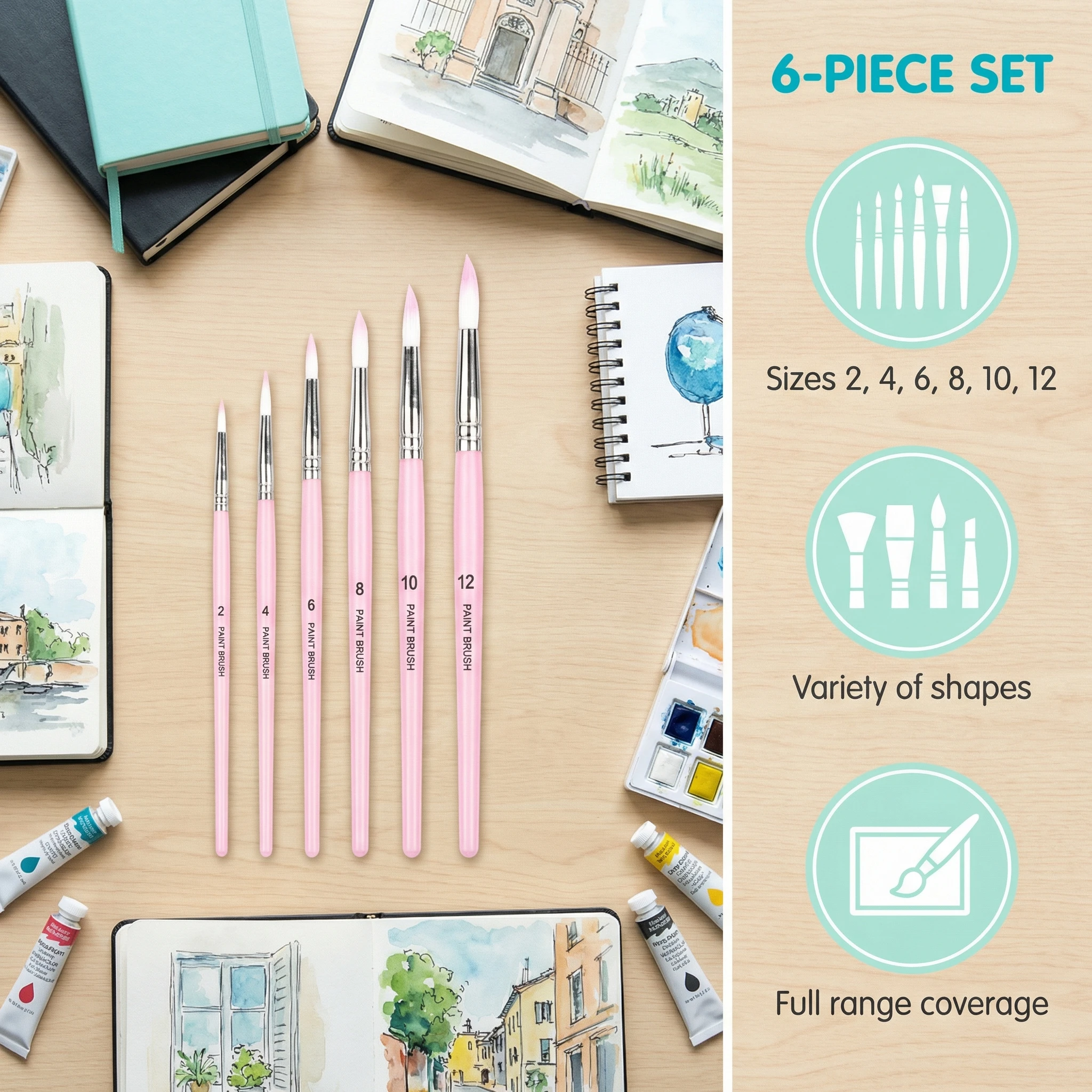 MOTARRO Nylon Paint Brush Set – Oil Painting, Flat Brushes, Watercolor, Gouache, Calligraphy Brushes, Art Painting Supplies
MOTARRO Nylon Paint Brush Set – Oil Painting, Flat Brushes, Watercolor, Gouache, Calligraphy Brushes, Art Painting Supplies