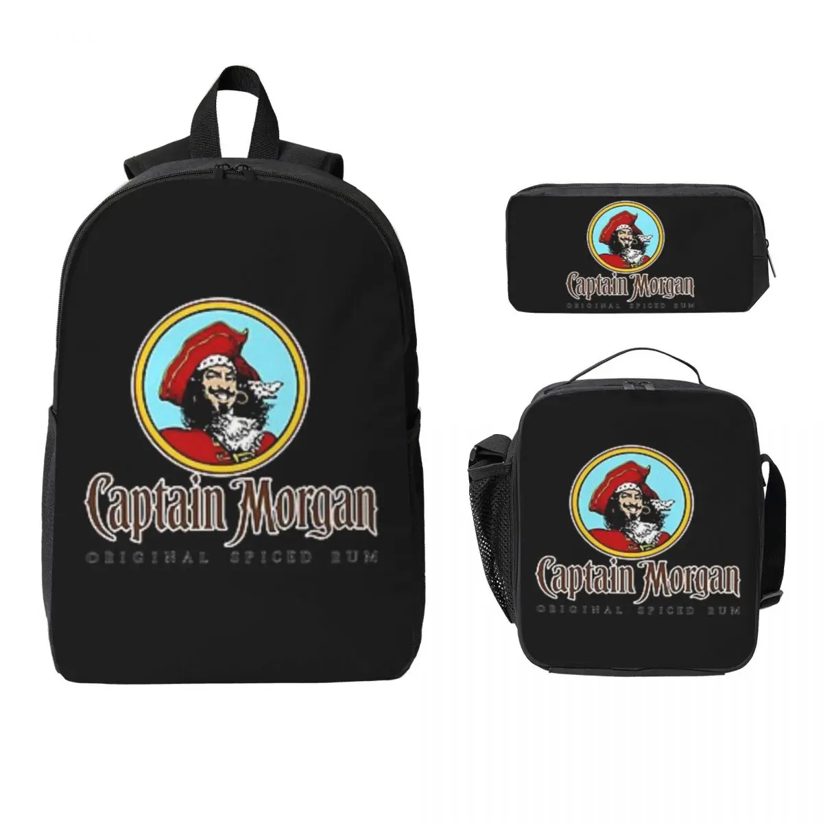 Captain Morgan Backpack Student Boys Girls BookBag School Bag Laptop Shoulder Bags 3ps Insulated Lunch Bag Pencil Case
Captain Morgan Backpack Student Boys Girls BookBag School Bag Laptop Shoulder Bags 3ps Insulated Lunch Bag Pencil Case
