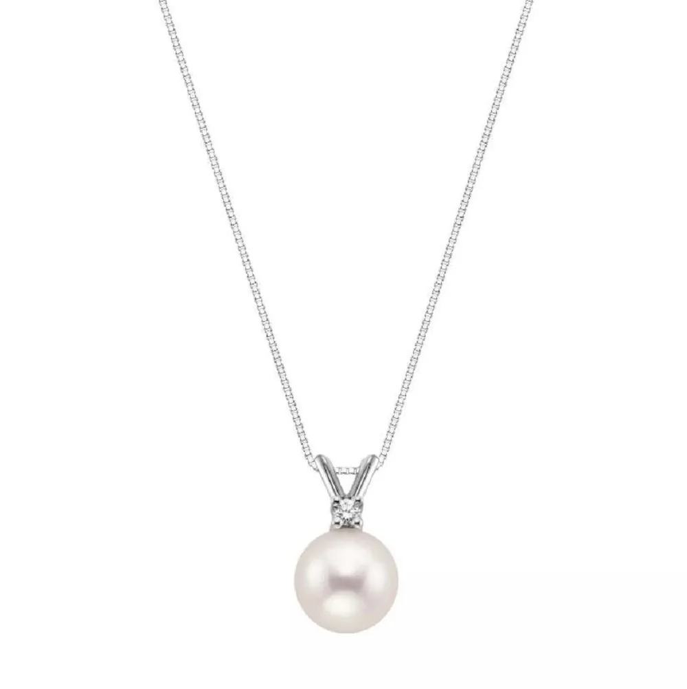 1/4 carat diamond+natural South Sea pearl 925 silver AAAA8-9mm 18 inch necklace
1/4 carat diamond+natural South Sea pearl 925 silver AAAA8-9mm 18 inch necklace