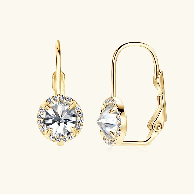 2024 Luxury Hoops for Women 6.5mm 1.0CT Moissanite Drop Earrings 18k Gold Plated 925 Silver Clip Earrings Jewelry Christmas Gift
2024 Luxury Hoops for Women 6.5mm 1.0CT Moissanite Drop Earrings 18k Gold Plated 925 Silver Clip Earrings Jewelry Christmas Gift