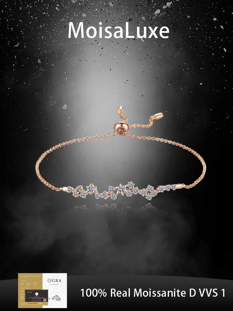 MoisaLuxe Moissanite Bracelet 925 Sterling Silver Flower Branch for Style Bracelets Classic for Women Gift Fashion Jewelry
MoisaLuxe Moissanite Bracelet 925 Sterling Silver Flower Branch for Style Bracelets Classic for Women Gift Fashion Jewelry