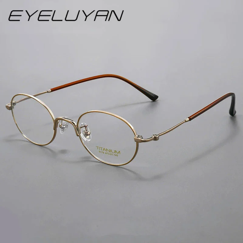 EYELUYAN Fashion Oval Glasses Frame Women Optical Eyeglasses 2025 New High-quality Titanium Prescription Spectacles Frame 
EYELUYAN Fashion Oval Glasses Frame Women Optical Eyeglasses 2025 New High-quality Titanium Prescription Spectacles Frame