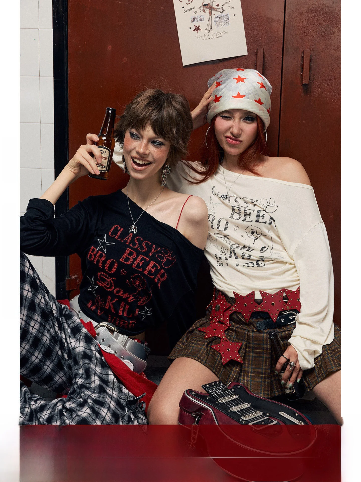 BeerBro Rock School Soft Skin-Friendly Hot Girl Letter Print Two-Way Wear Waist-Cinching Knitwear Street Style Long Sleeve
BeerBro Rock School Soft Skin-Friendly Hot Girl Letter Print Two-Way Wear Waist-Cinching Knitwear Street Style Long Sleeve