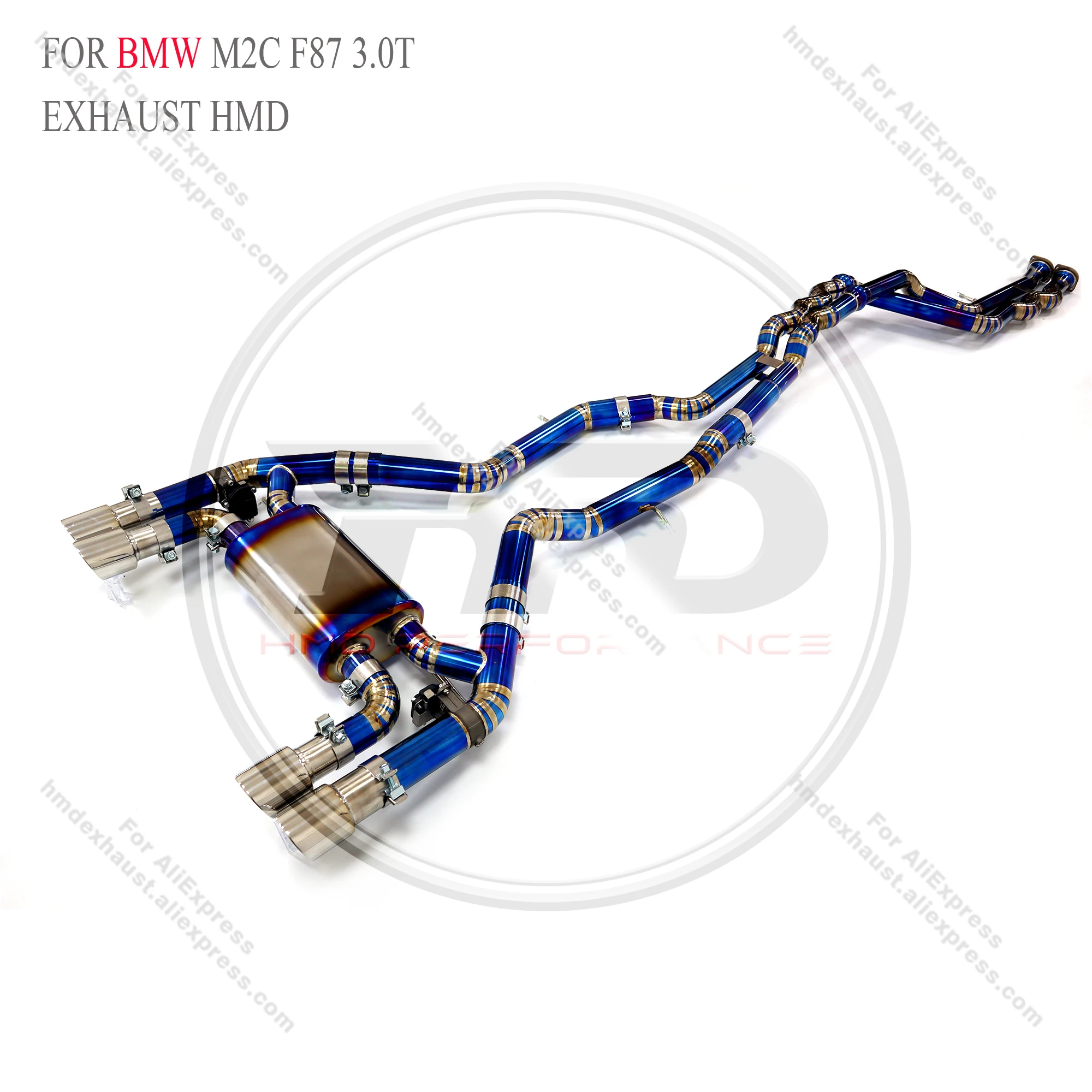 HMD Titanium Exhaust System Performance Catback for BMW M2C F87 3.0T SS Middle pipe With valve tips
HMD Titanium Exhaust System Performance Catback for BMW M2C F87 3.0T SS Middle pipe With valve tips