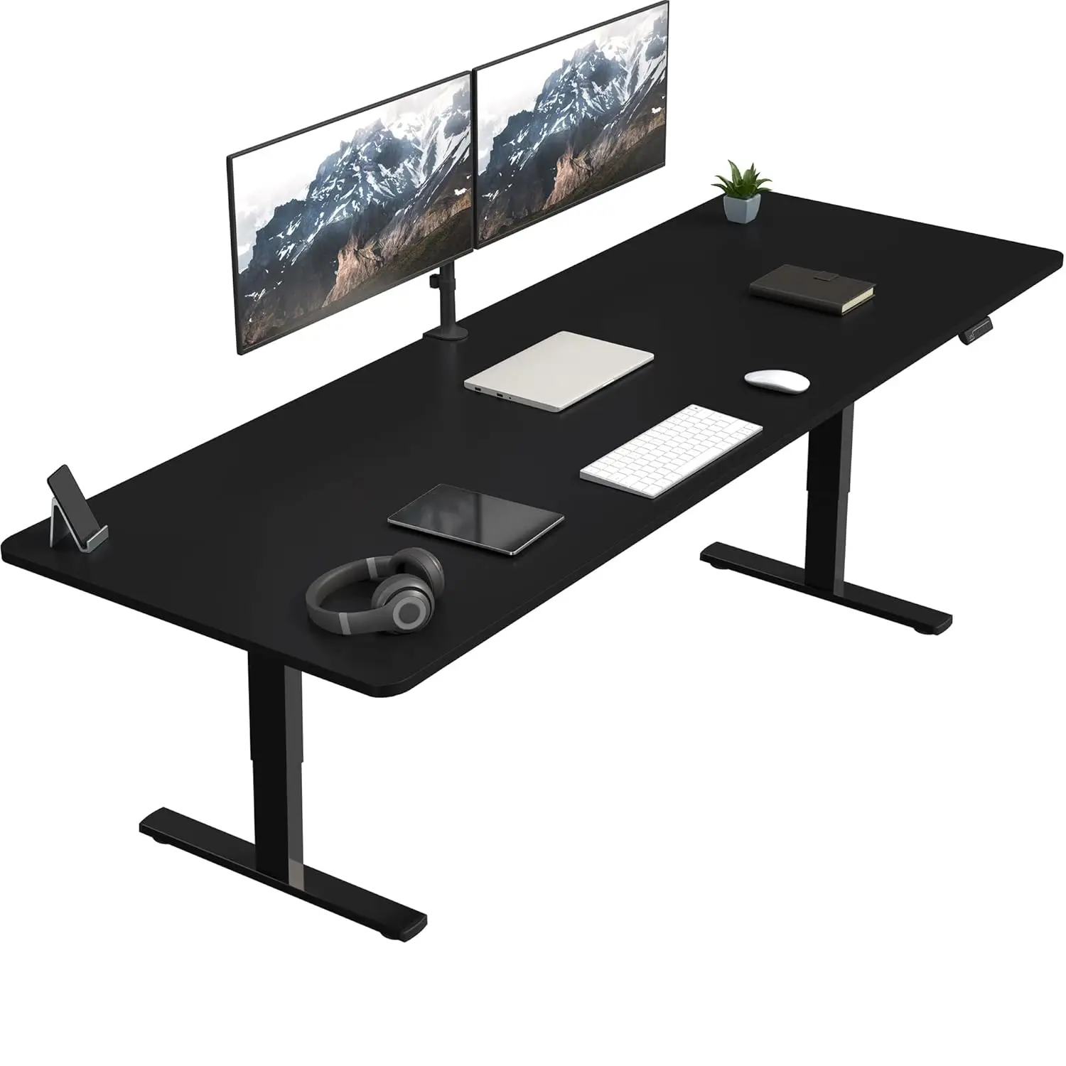 Large Electric 83 X 30 In Standing Desk, Memory Height Adjustment, 1B Series, Holds 220 Lbs, Black Top Black Frame,, Customized
Large Electric 83 X 30 In Standing Desk, Memory Height Adjustment, 1B Series, Holds 220 Lbs, Black Top Black Frame,, Customized